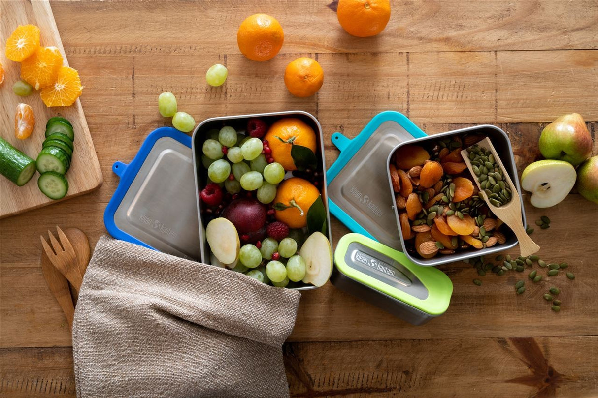 Set di 3 Contenitori Cibo Food Box Acciaio inox